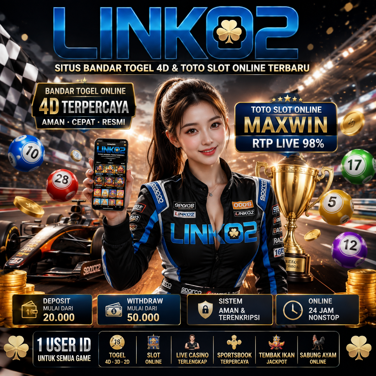 LINK02 Situs Bandar Togel 4D & Toto Slot Online Terbaru